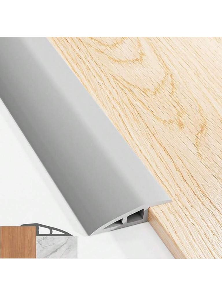 1pc 1/2m Carpet to Tile Floor Transition Strip Wear-resistant Self Adhesive Threshold Ramp PVC Cuttable Edging Trim Household