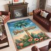 Other Similar Designs Theme Crystal Velvet Rug Personalized Custom Name Text Soft Floor Mat Home Decor