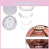 On Snap Fake Teeth Upper Lower Dental Veneers Denture Tooth Cover Set Simulation