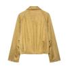 Women's Autumn Suede-Effect Slimming Bomber Jacket: Versatile European and American Style