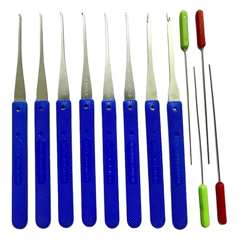 12Pcs Lock Pick Set Locksmith Supplies Broken Key Auto Extractor Remove Hooks Stainless Steel Diy Hand Tools Hardware