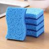 1/2/6/12PCS Dishwashing Sponge Cleaning Cloth Sponge Wood Pulp Cotton Three In One Cleaning Kitchen Washing Dishes Pots Removing