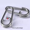 100Pcs High Strength Fishing Oval Split Rings Stainless Steel Split Rings Fishing Lures Connector Lures Rings Enduring
