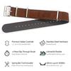 Torbollo Watch Strap, Soft Vintage Suede Leather Watch Band, 4 Retro Colors, 18/20/22mm, 1.5mm Thick, Fits Wrist Sizes 6.7-9.5 Inches
