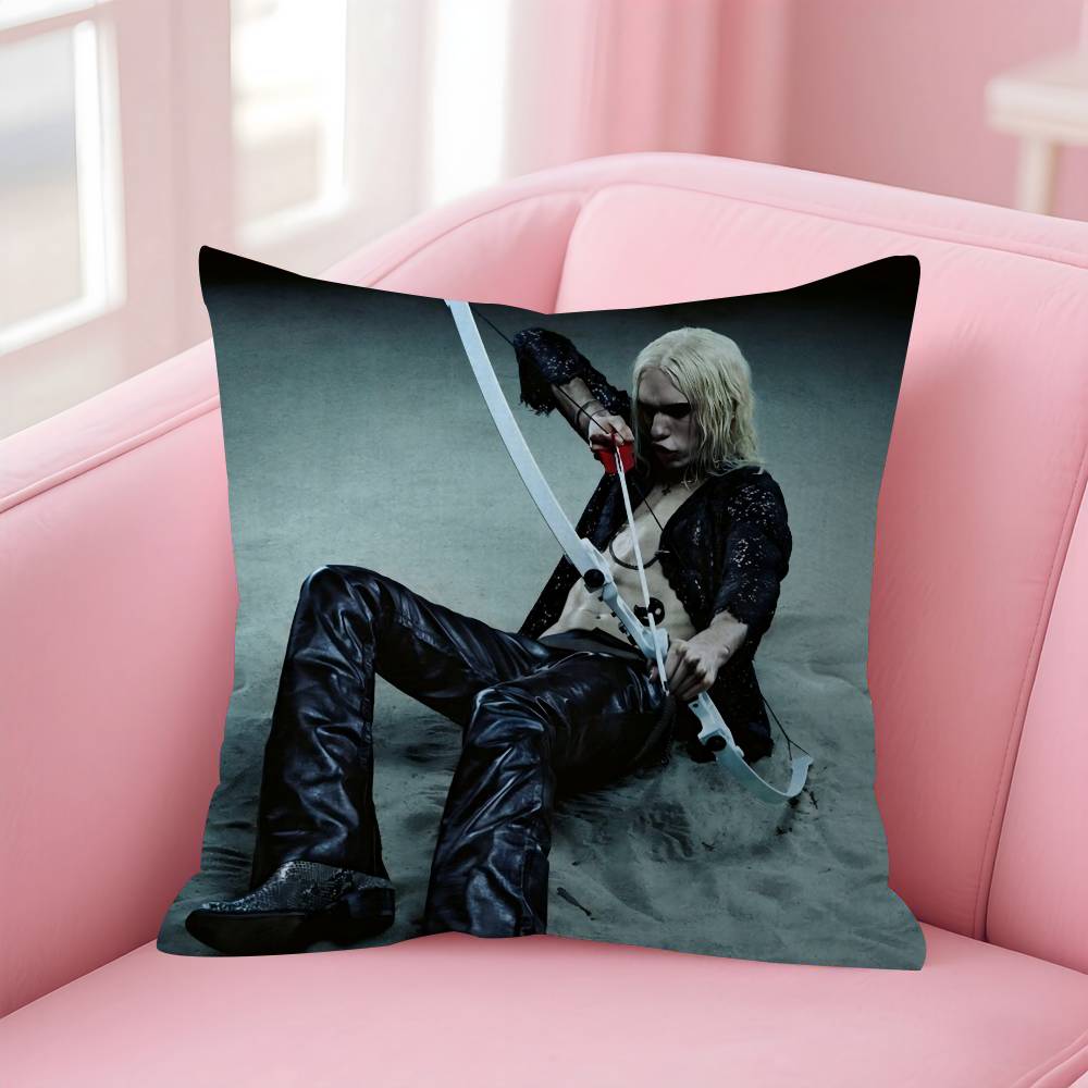 Rapper 2Hollis Star Album Double-Sided Printed Pillow Cover Short Plush Suitable Living Rooms Bedrooms Sofas Throw Cushion Cover
