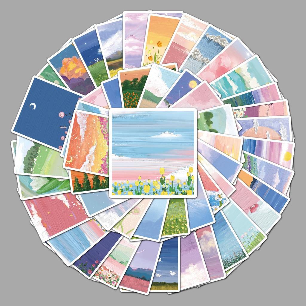 50 Creative Graffiti Stickers for Oil Painting, Suitcase, Laptop, and Car Decoration
