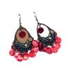 Hawaiian Vintage Bohemian Earrings, Beach Shell Tassel Long Earrings Women's Accessories