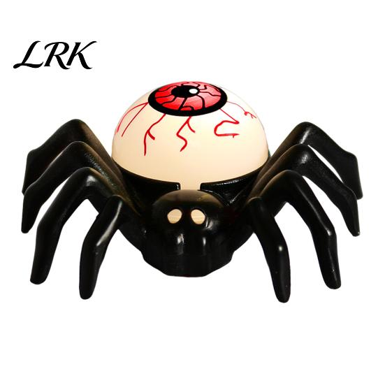 Halloween Party Supplies for Kids Spider Tea Light Candle, Battery Operated Flameless Flickering LED Fake Tealight Candles Spooky Eyeball Skull