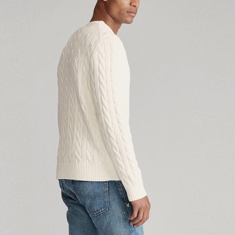 Polo Ralph Lauren SS21 Svetr Pánský Krémový MNPOSWE16820693-101