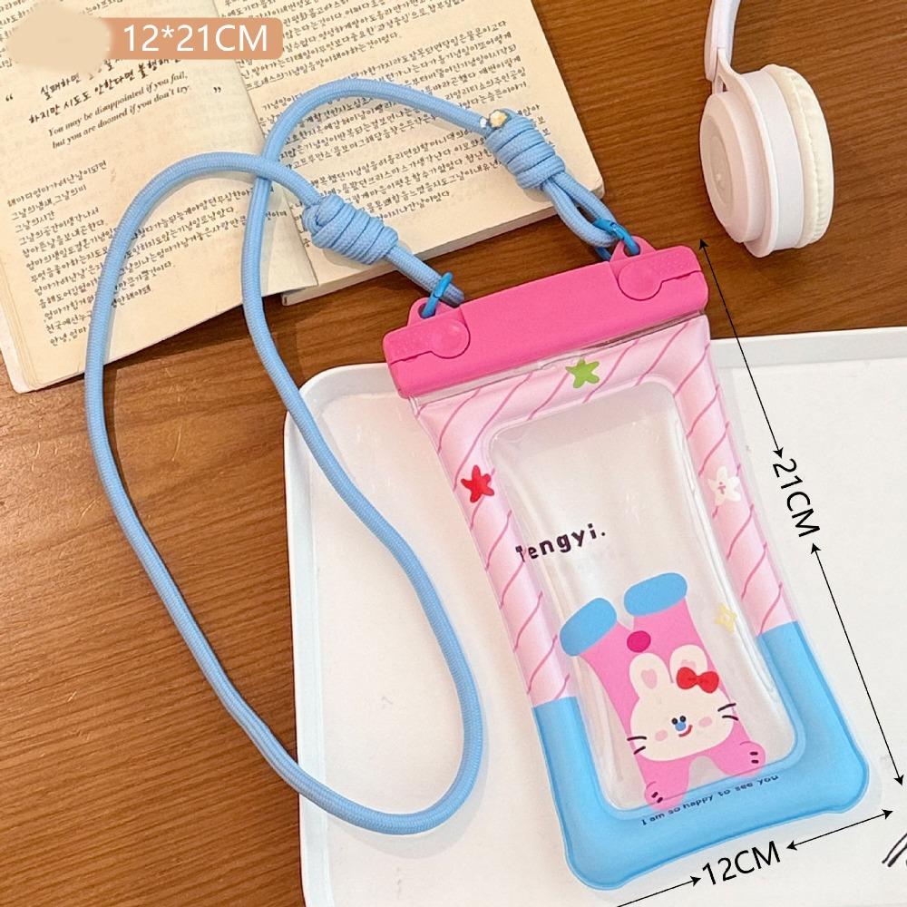 

Transparent Waterproof Mobile Phone Bag PVC Mobile Phone Pouch Floating Phone Dry Cover Beach Style 2