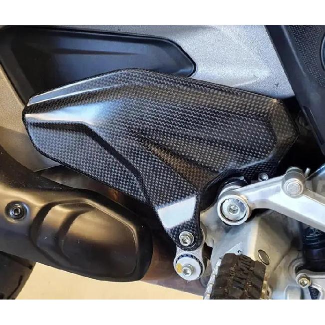For DUCATI Multistrada V4 V4S Pikes Peak 2021-2023 2024 Carbon Fiber Heel Guards Protector Foot Plates Motorcycle Fairing Kits