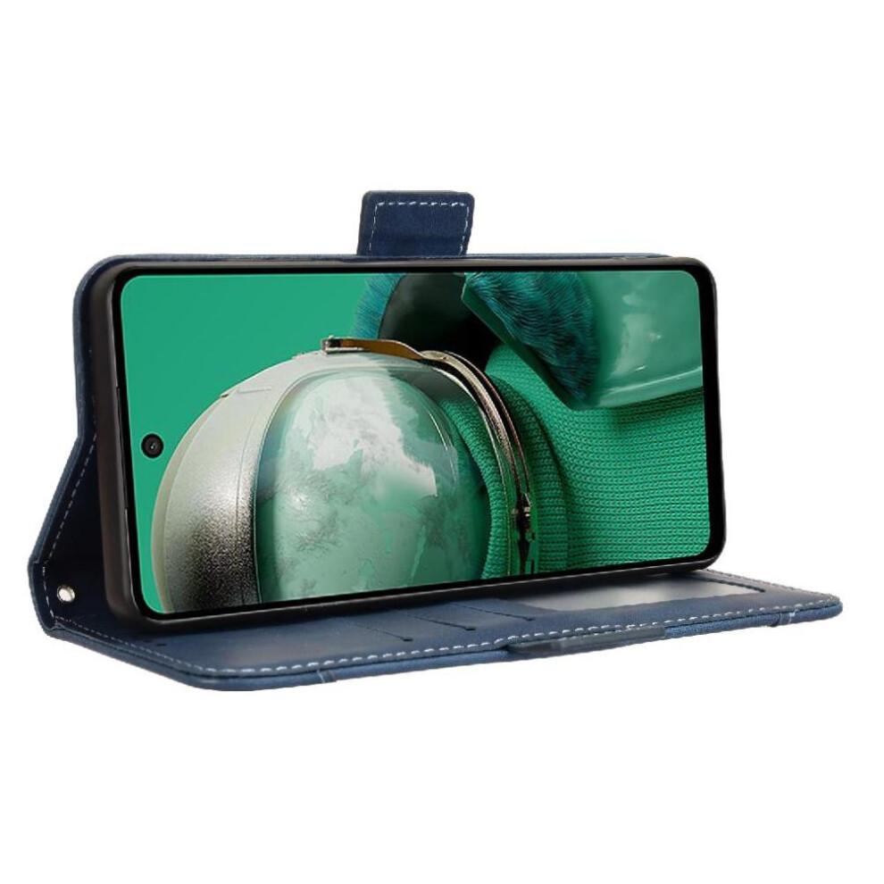 (Blue) Case for Hmd Pulse Pro/ Pulse Plus Adjustable Detachable Card Holder Leather Wallet Cover Magnetic Closure