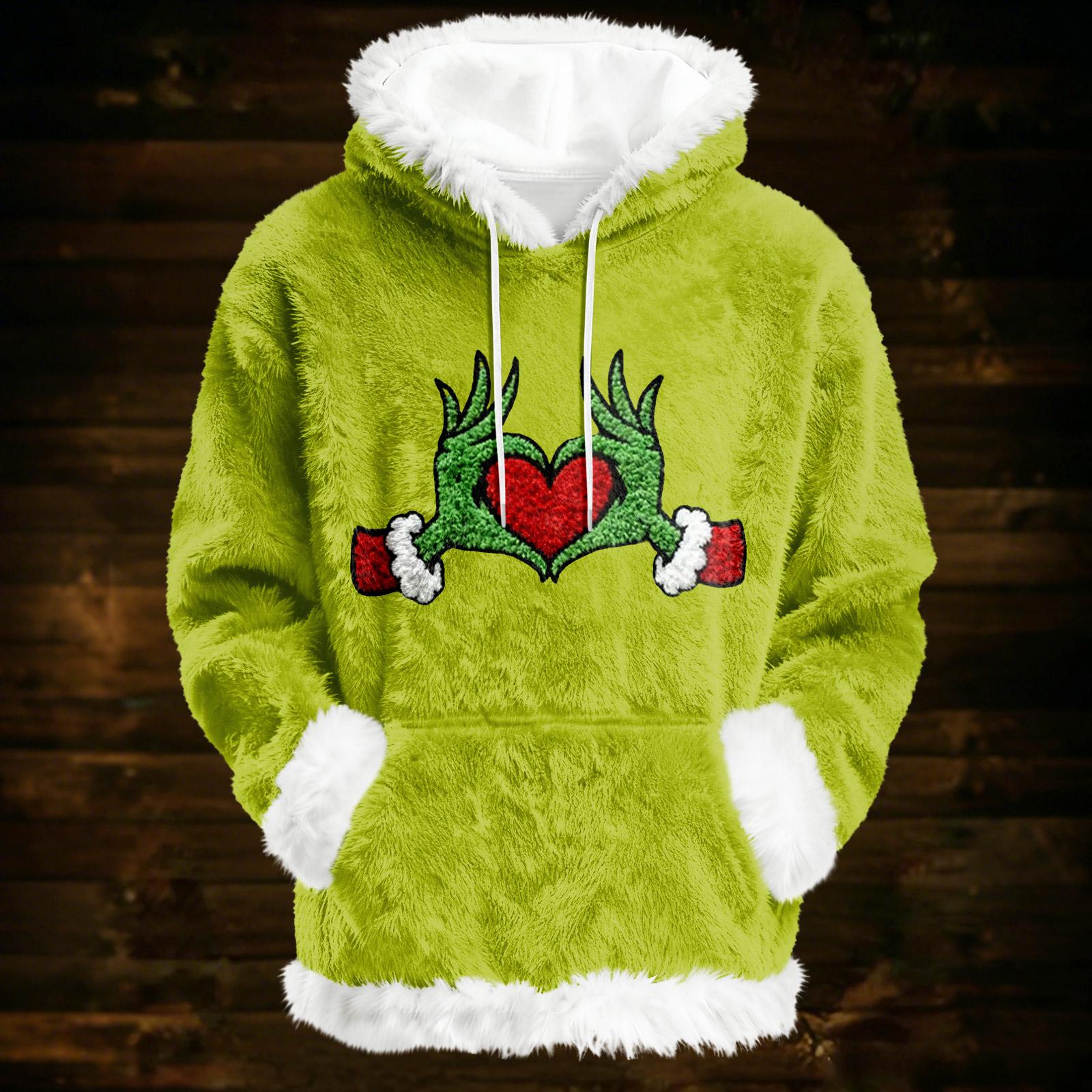 

Толстовки для женщин оверсайз зимние плюшевые милые свитшоты пуловер модная осенне-зимняя одежда XL арбуз красный