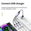 1PC 3 In 1 Type C Host Power Splitter USB Type C Adapter To USB2.0 OTG Type C Male Female Data Charger Cable