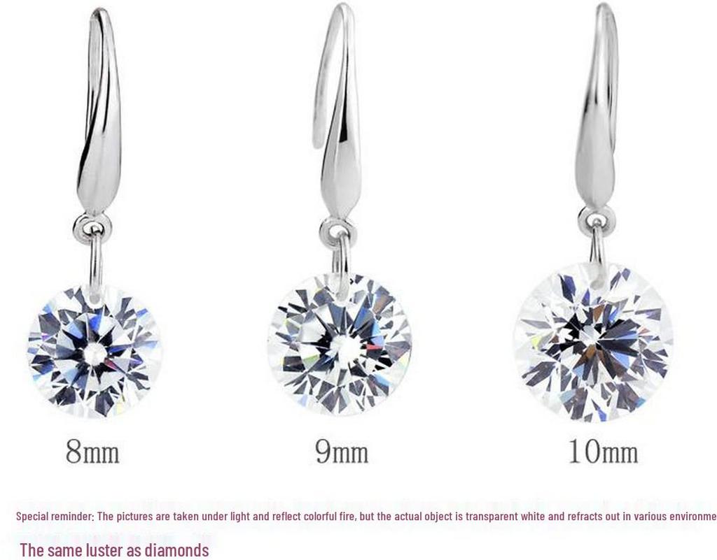 European & American Fashion Zircon Earrings & Necklace Set