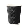 Double-Wall Insulated Disposable Coffee Cups, 14oz/400ml, 100-Pack