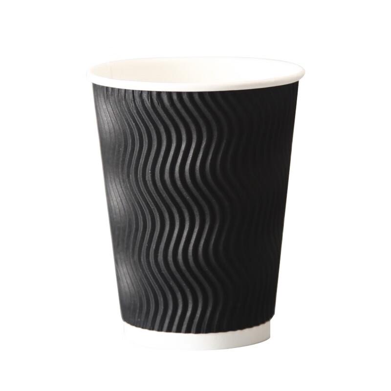 Double-Wall Insulated Disposable Coffee Cups, 14oz/400ml, 100-Pack