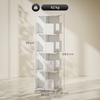 Bookshelf - HOMCOM - Rotating - 4 Levels - 16 Compartments - Particleboard - 39 X 39 X 128.3 Cm - White