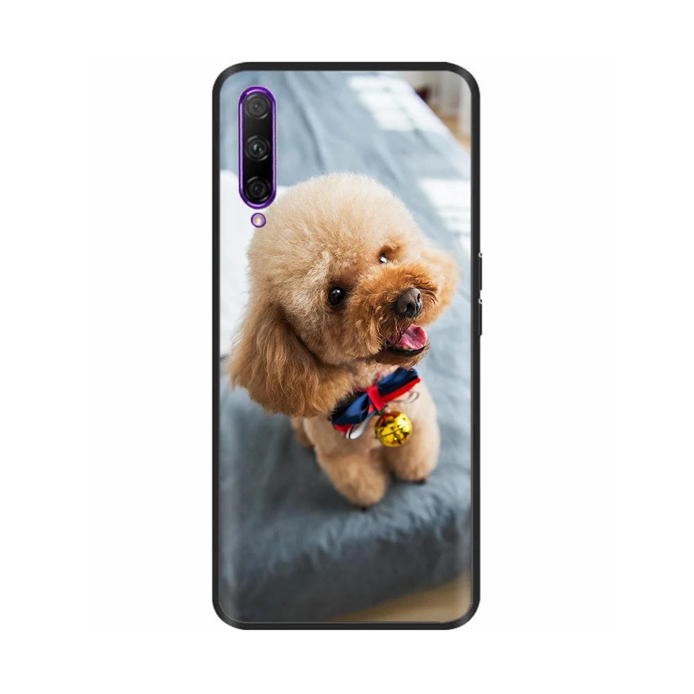 Black Silicone Case For Huawei P Smart Pro Case Cute Soft Cover for Huawei P Smart Pro Fundas PSmart Pro Protective Shell Capas