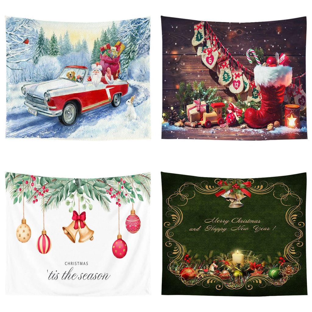 High Quality Christmas Tapestry Wall Hanging Cloth With Vibrant Colors For Xmas Decor