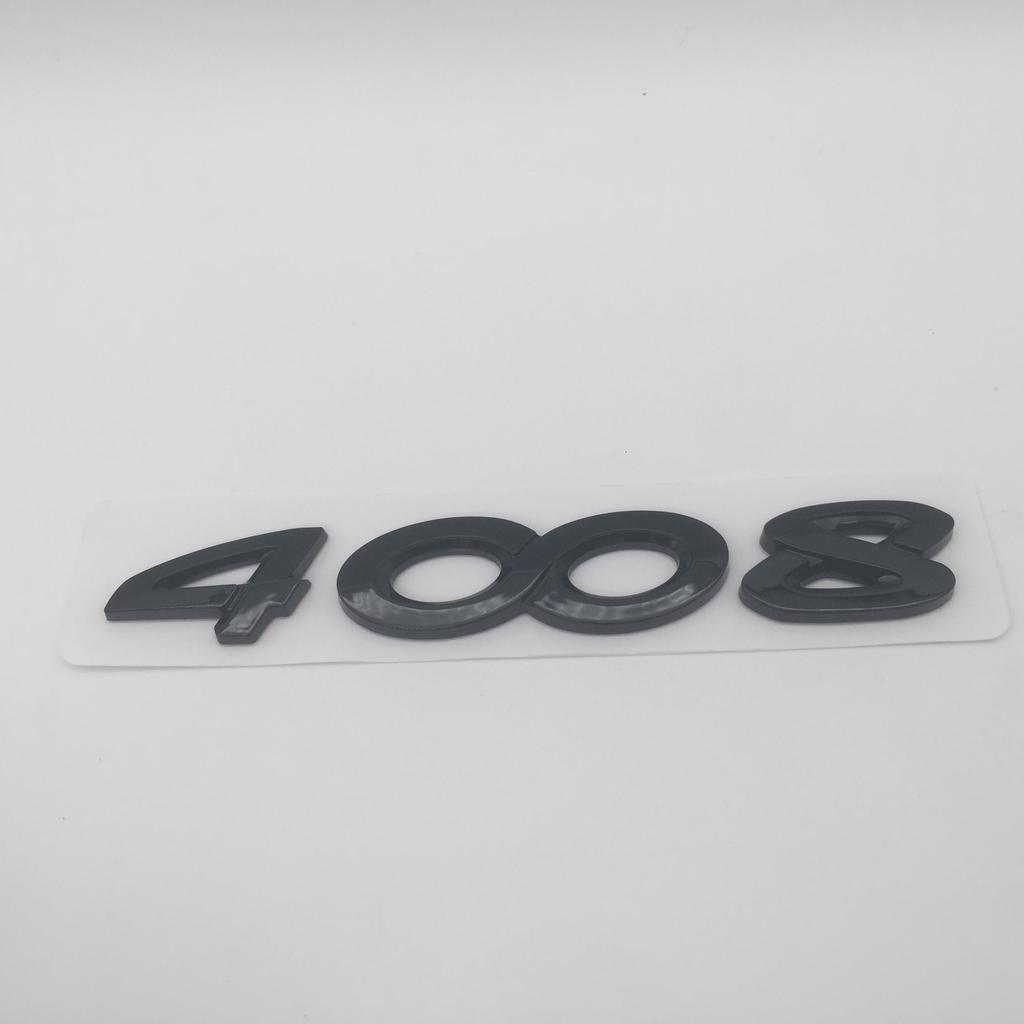1pcs 3D ABS GT 2008 3008 4008 5008 car Letter Emblem Rear tail trunk Decals badge sticker Decal styling Accessories