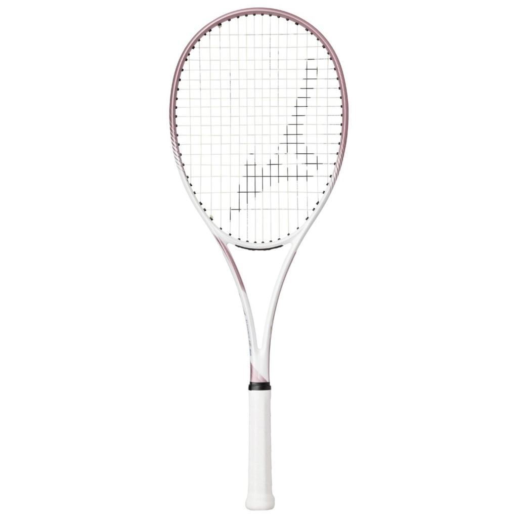 MIZUNO Deeforce Tennis Racket for Soft 00X Size VS-50 Tennis, White/Pink Gold, 63JTN647,