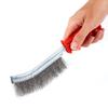 2pcs Stainless Steel Bristles Scratch Wire Brush Long Handle Design Steel Brush Tool  Grill Cleaning