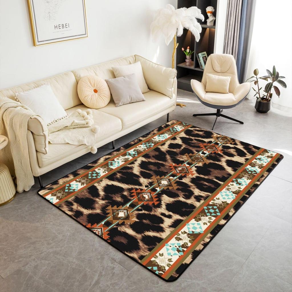 Frog Area Rug 3x5, Cartoon Frog Rug for Kids Boys Girls Teens, Kawaii Green Wild Animals Carpet, Cute Wildlife Farmhouse Rustic Funny Non Sl