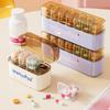 Mini Portable Pill Box Health Travel Supply Moisture Proof Daily Medicine Dispensing 4/7 Compartment Medicine Box Storage Box