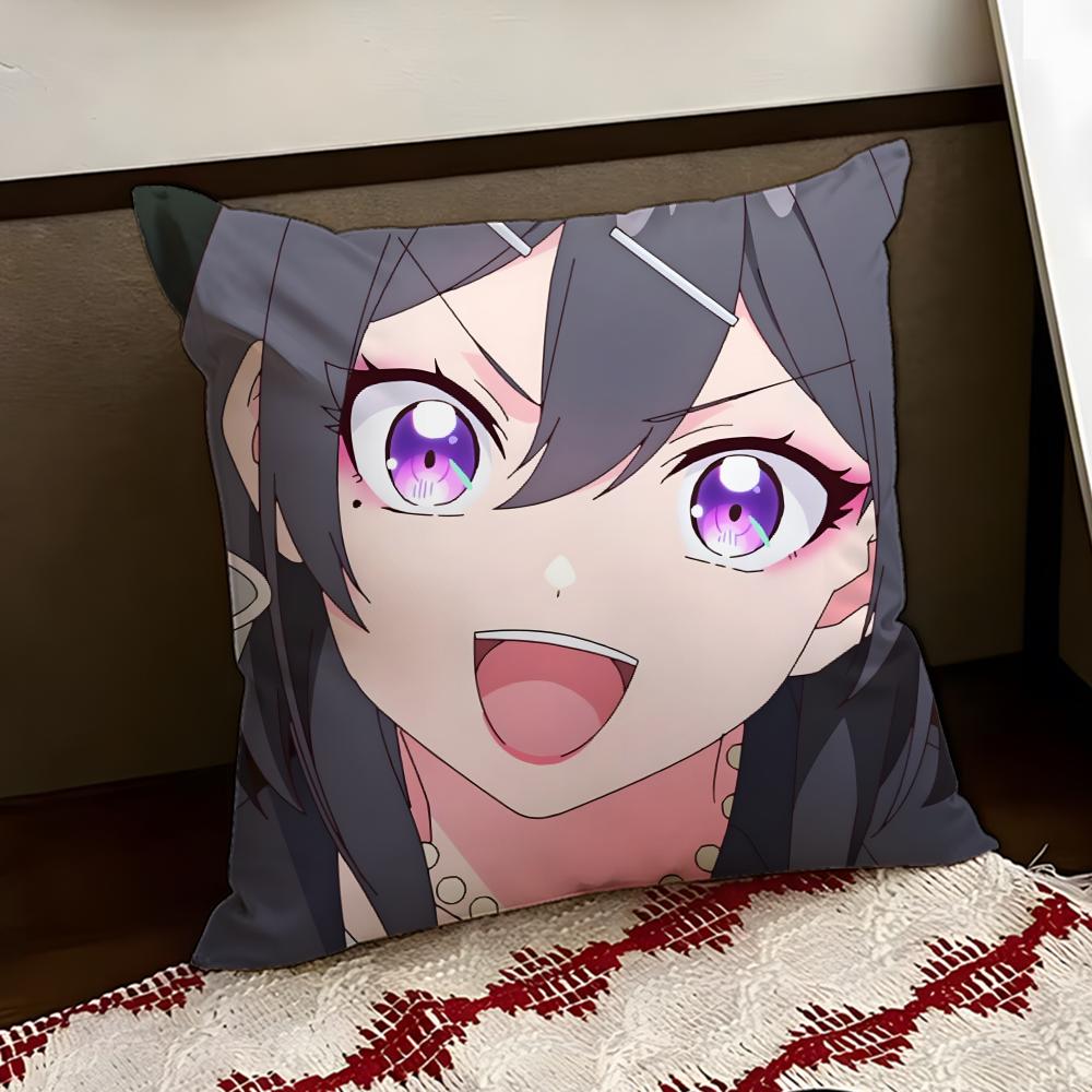 Anime SSasaki and Peeps Cushion Cover Reversible Soft Durable Pillow Cover Home  Car MultiScene Use for Daily Comfort