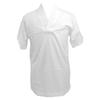 [wyenishiya] Men's Kimono Undershirt with Collar, White, Black, Brown, Navy, Gray, Sizes S, M, L, LL, Temple Kimono, White Kimono, Samue, Velcro Closu
