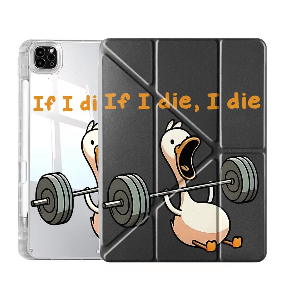 

Чехол-подставка Fitness Duck Y-Fold для планшета iPad Mini 6 7 Air 4 5 M3 M2 1 2 M4 11 дюймов Pro 11-го 10-го 9-го 8-го 7-го 12,9 дюйма iPad Mini 6 8.3