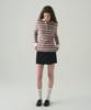 Deuloupisumeon Multi-Stripe Slim Collar Pique T-Shirt [Grey]