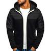 Men's Hoodies Spring Autumn Casual LongSleeve Zip Up Hoodie Men Sweatshirt Patchwork Hooded Sweatshirts Streetwear Hoody Cardigan
