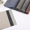 Imitation Hemp Woven Placemat, Waterproof, Oil-proof, Heat-insulating and Anti-scalding Mat, Multi-color Optional Home Restaurant Desktop Non-slip