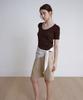 BUT'TON Slik U-Neck Knit (Brown)