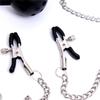 Erotic Toy PU Leather Mouth Gag Ball Oral Sex with Chain Clip Breast Nipple Clamps Fetish Bondage Harness Sex Toys Adult Games