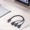 USB 1 til 3 Splitterkabel Hann til Trippel Hunn Adapter for PC Bærbar PC Bil U-disk og Flere Enheter