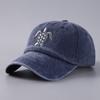 Cotton Denim Baseball Cap Flying Turtle Personalized Retro Washed Cap