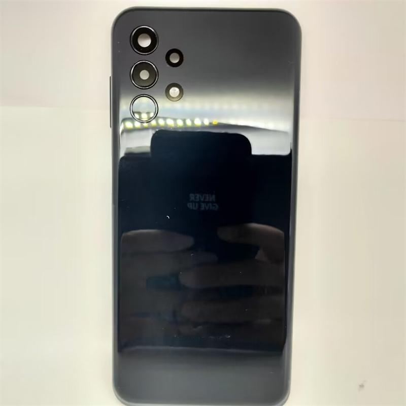

For SM Galaxy A13 4G 2022 A135 Housing Chassis Battery Back Cover Rear Door With Camera Lens Repair Parts чорний