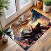 Celestial Battle: Light vs Darkness Patterned carpet, non slip mat suitable for living room and bedroom sofas