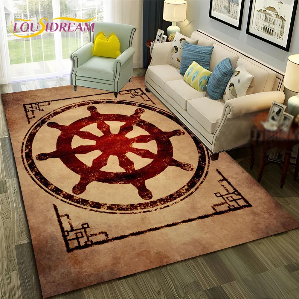 

Nordic Viking Odin Valhalla Valknut Килимок для спальні, вітальні, домашнього дивана, дитячої гри, великий декоративний килимок 40cm x 60cm