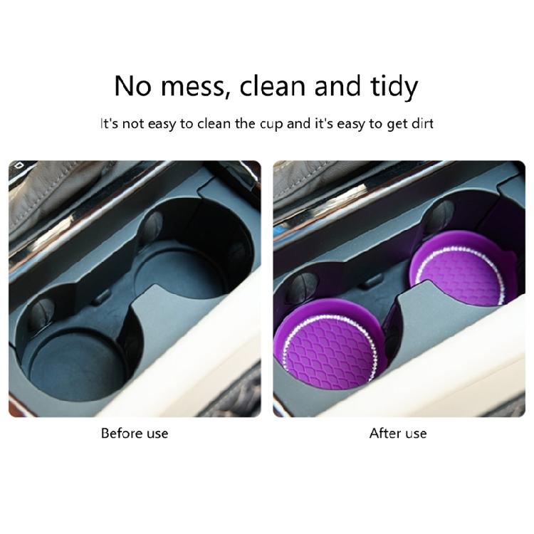 Cup Holder Pad Rhinestones Cup Holder Mat Bottle Holder Insert Coasters