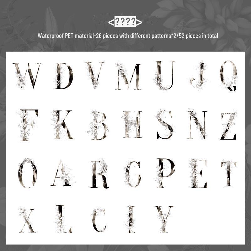 Yuezhen Duoduo Retro Flower Forest Children's Sticker Pack for Notebooks