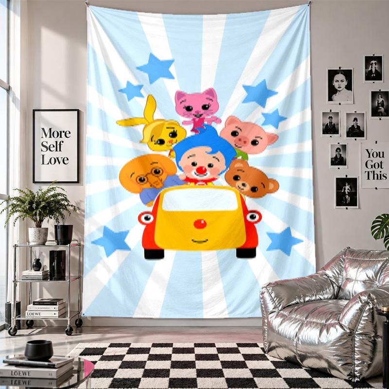 Wall TapestryEl Payaso Plim Plim Art Hanging Cloth Decorative Background Cover for Room Decoration