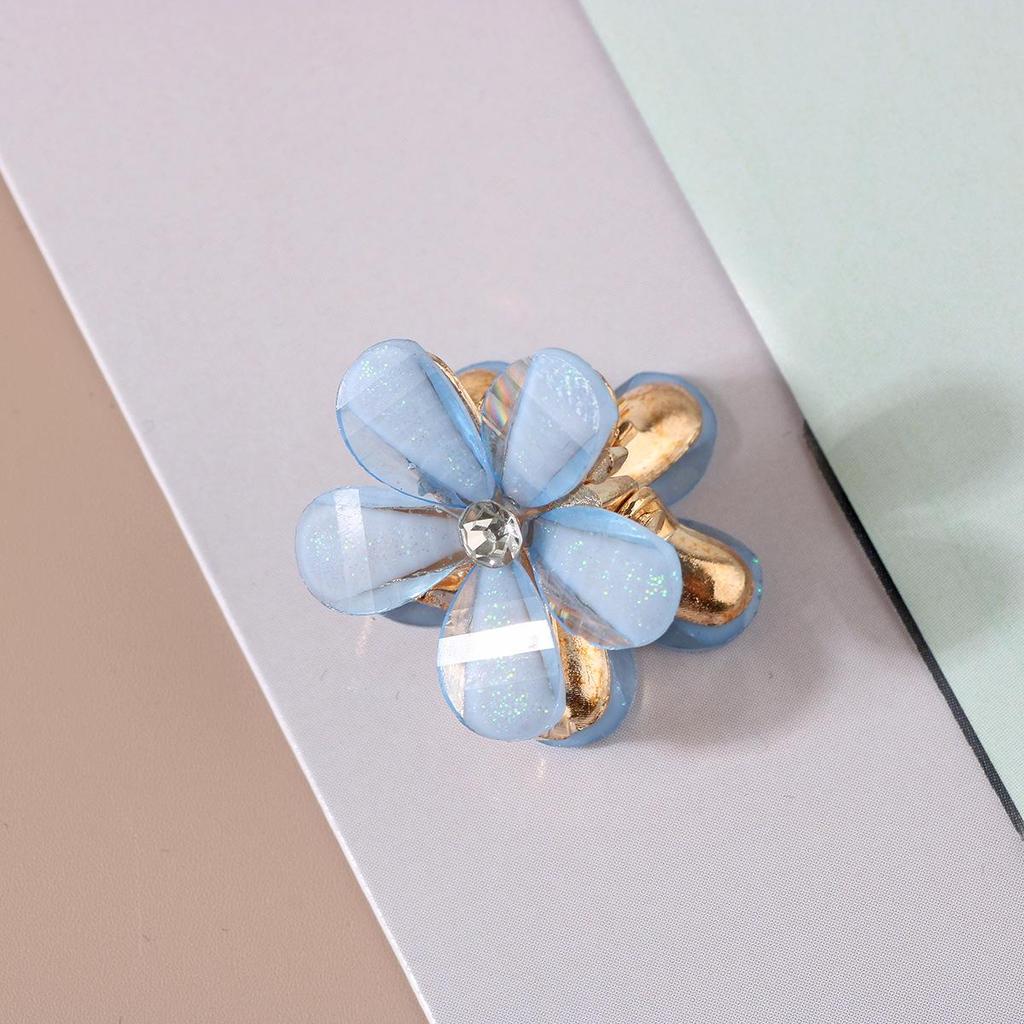 Korean Cute Pearl Floral Cat's Eye Hair Claw Clip