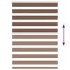 Double Roller Blind Brown 100x100 cm Fabric Width 95.9 cm Polyester