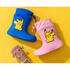 Pikachu Children's Rain Boots Boys Baby Non-Slip Fleece-Lined Warm Rain Boots Girls Toddler Kids Lightweight Waterproof Shoes