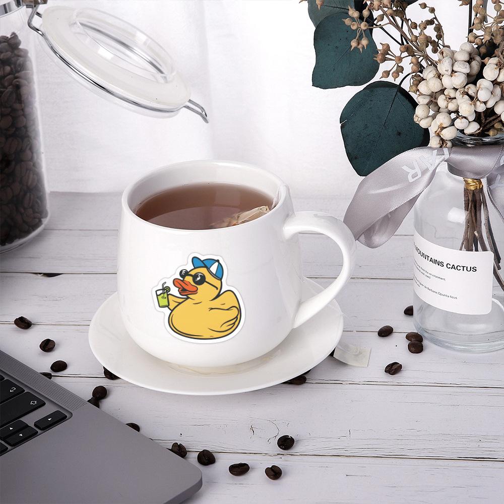 60 Cute Duck Graffiti Stickers Cartoon Animal DIY Skateboard Mobile Phone Case Suitcase Waterproof Stickers