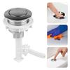 Button Toilet Tank 38mm ABS Bathroom Toilet Push Silver